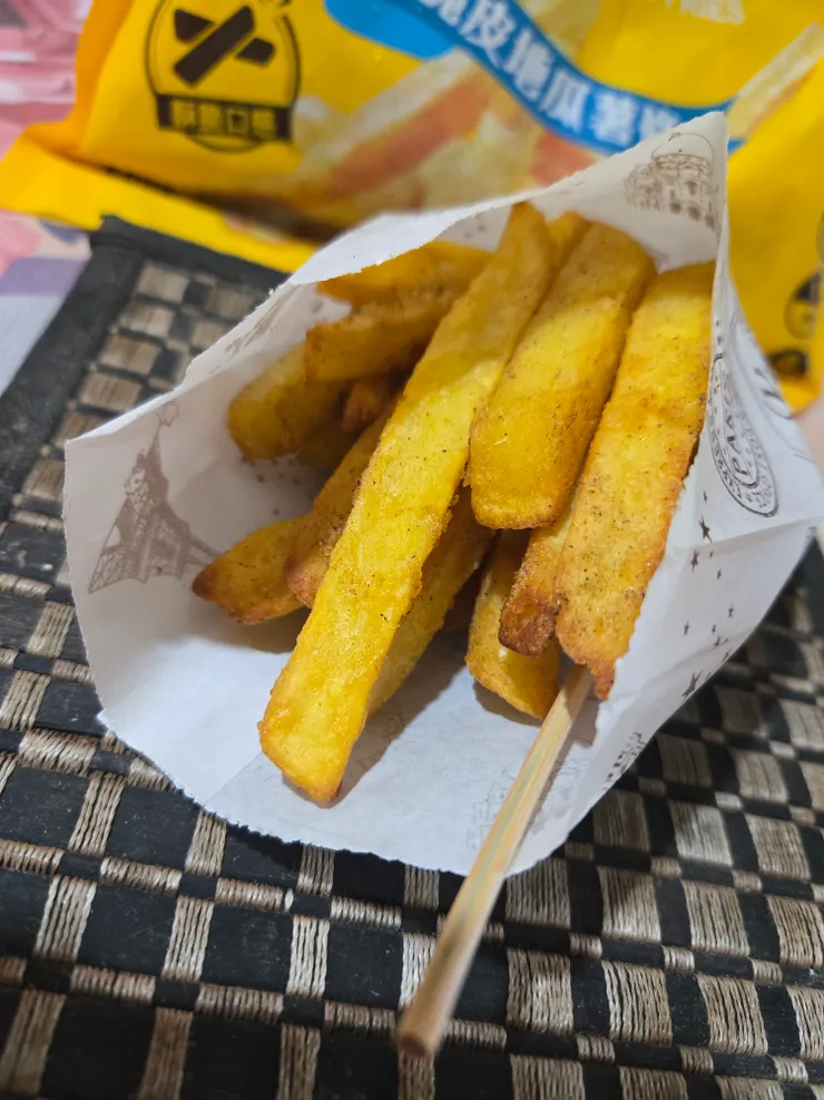 炸出來真的是一份好滿足，我還可以再來兩次呢！