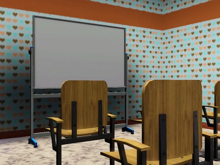 房間的顏色是藍色配啡色,原來啡色用來做配襯也沒有太難看。