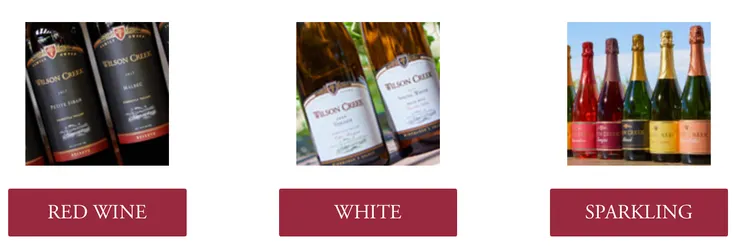 Wilson Creek Winery 除了紅白葡萄酒，也有氣泡酒可選擇。