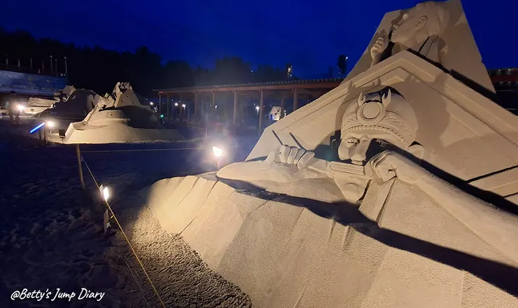 ▲2025苗栗「通霄沙雕藝術節」逍遙沙城/圖片來源：Betty's Jump Diary