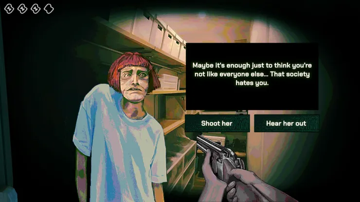 遊戲的畫風超獵奇，每個人我都忍不住想要「處理」。