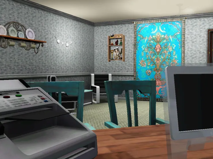 麥可就是在這裏聽下屬回答了。