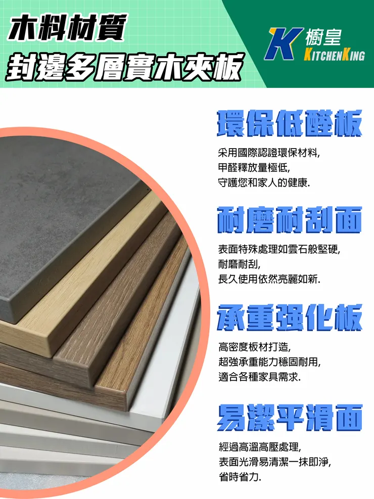 封邊多層實木夾板 | 點我了解更多