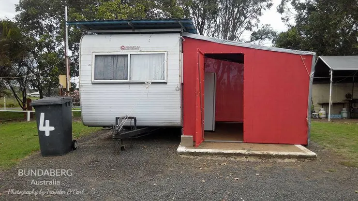 我住的4號車屋，可能是農場最小的車屋(兩人房)，但我很喜歡