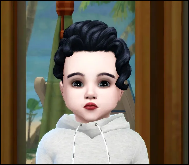 ＥＡ到底什麼審美？！讓一個幼兒濃妝豔抹的！