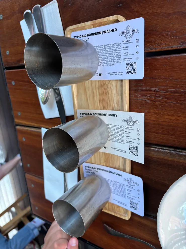 店員會先將咖啡來源詳細介紹呦