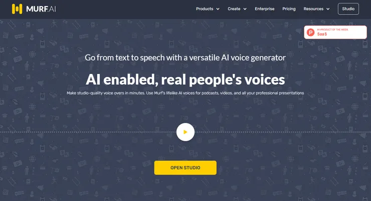取自 murf網站官網頁面