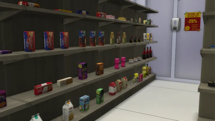 地庫我用了白色的牆身,一來想營造跟樓上不同的感覺,二來看起來光亮些,但貨架是啡色的木材質,雖然我不喜歡,但沒選擇。