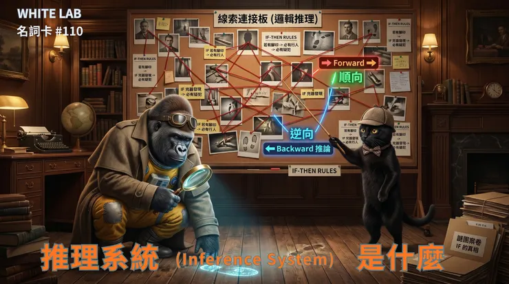 (圖片來源:White-Lab 製作(AI 生成/Canva 設計)|推理系統 (Inference System) 是什麼教學封面。