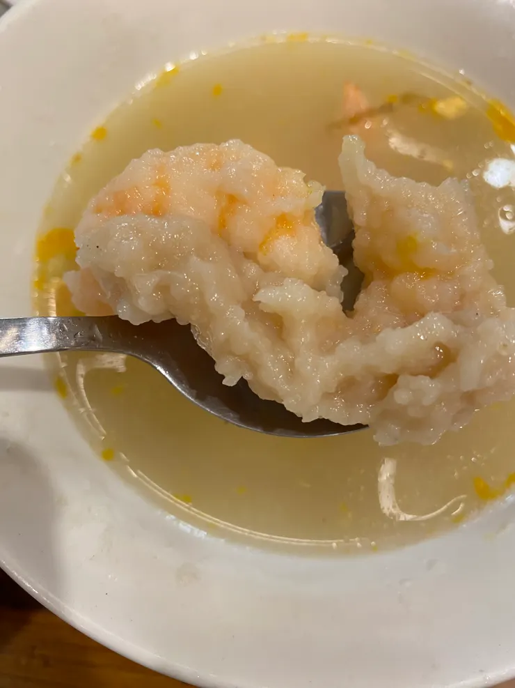 裹上薄粉的蝦子本人