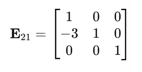 [ 1 , 0 , 0；－3 , 1 ,0；0 , 0 , 1 ]