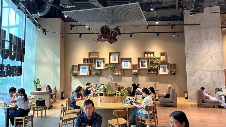 這裡的無印良品有咖啡廳!