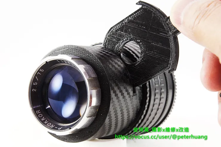 加裝Waterhouse光圈系統(可抽換光圈形狀)