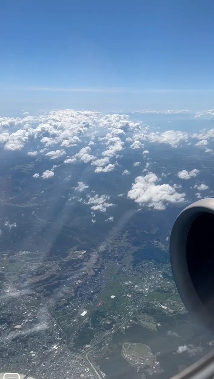 經歷珊珊颱風攪局,第二次出發總算可以順利降落熊本了