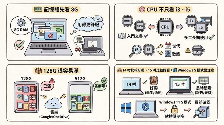 文書筆電怎麼選？別只看「便宜能開機」
