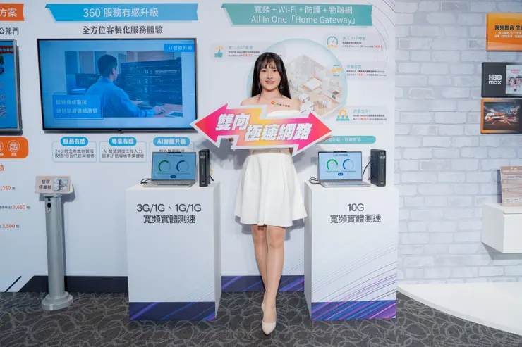 ▲凱擘大寬頻針對家用市場推出雙向對稱寬頻方案，1G雙向高速上網每月999元起，不限用量、不降速。