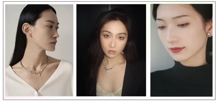 模特展示的產品照片。圖源：小紅書截圖