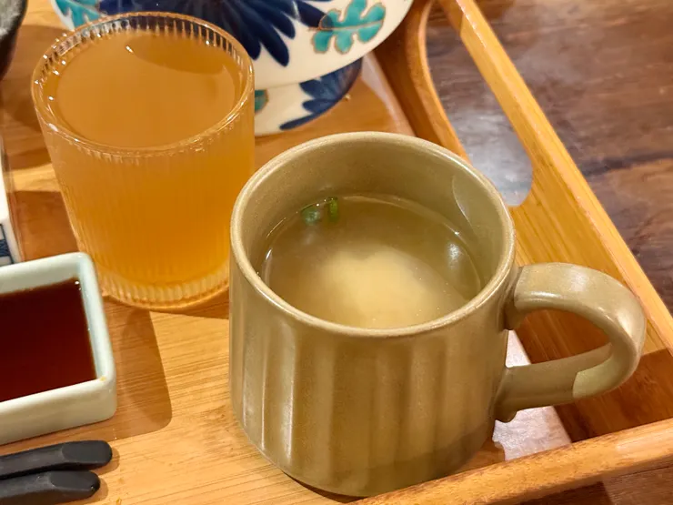 味噌湯  &  附餐飲品 義豐冬瓜檸檬