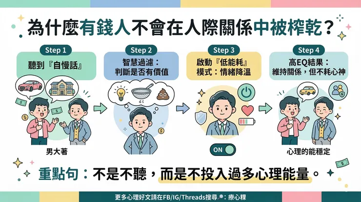 為什麼有錢人不會在人際關係中被榨乾？