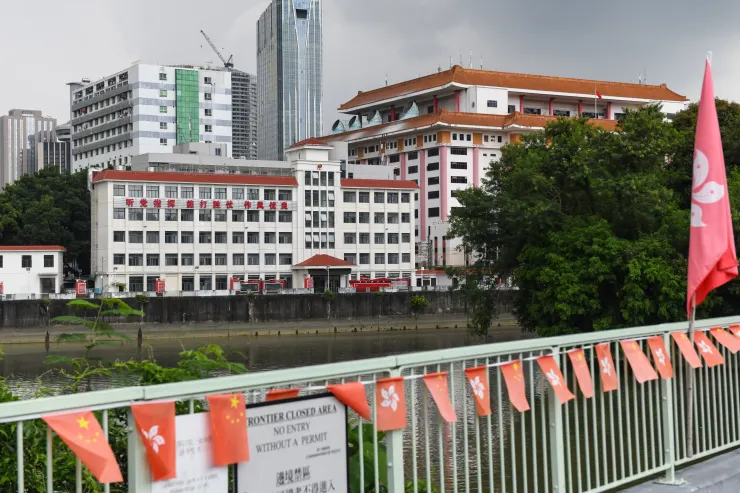 羅湖口岸望深圳景色