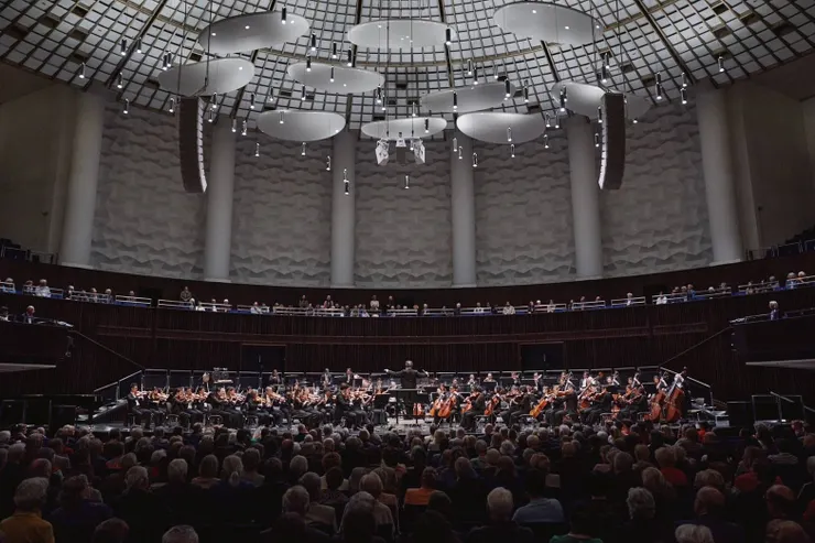 2024歐巡倒數第二站來到位於漢諾威的圓頂音樂廳。（鄭達敬攝，國家交響樂團提供）