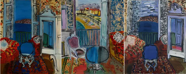 Raoul Dufy　La Fenêtre ouverte à Nice　１９２８－１９２９