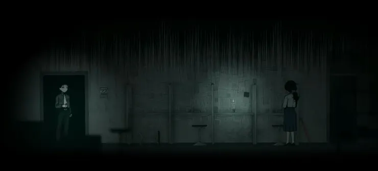 在藥品儲藏室和公話超市，只要陳青穗出現就會有滴水的紅色雨傘，由此可知陳青穗便是剛剛撐著紅傘走過公話超市的女子《煙火(烟火)》