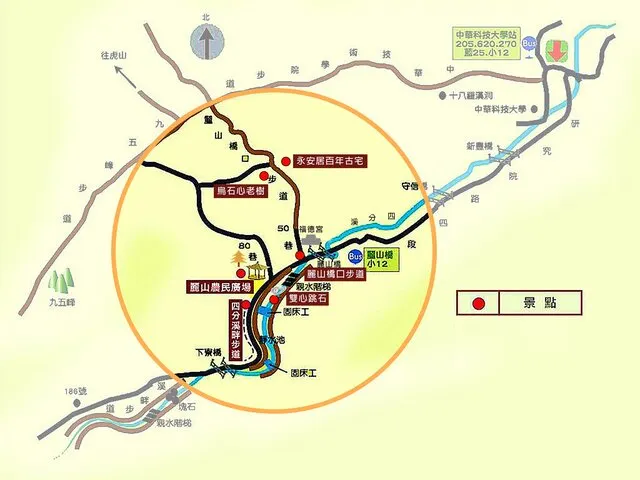 南港區九如社區漫遊地圖。資料來源：北市工務局提供