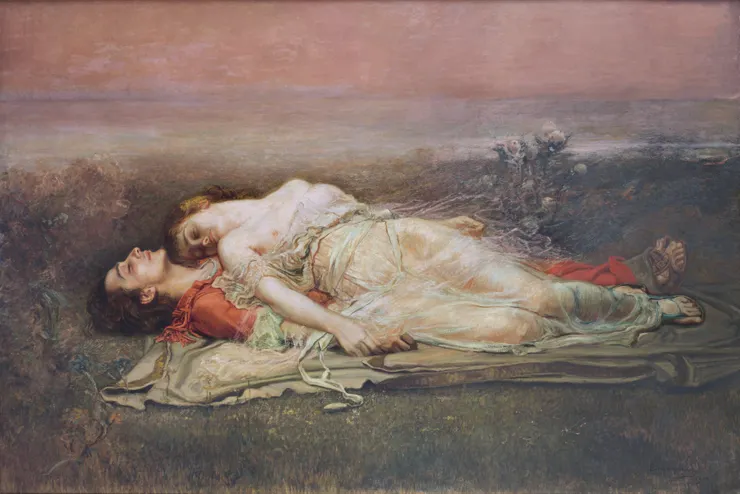 Rogelio de Egusquiza的畫作 《Tristan and Isolde (Death)》 (圖: Wiki)