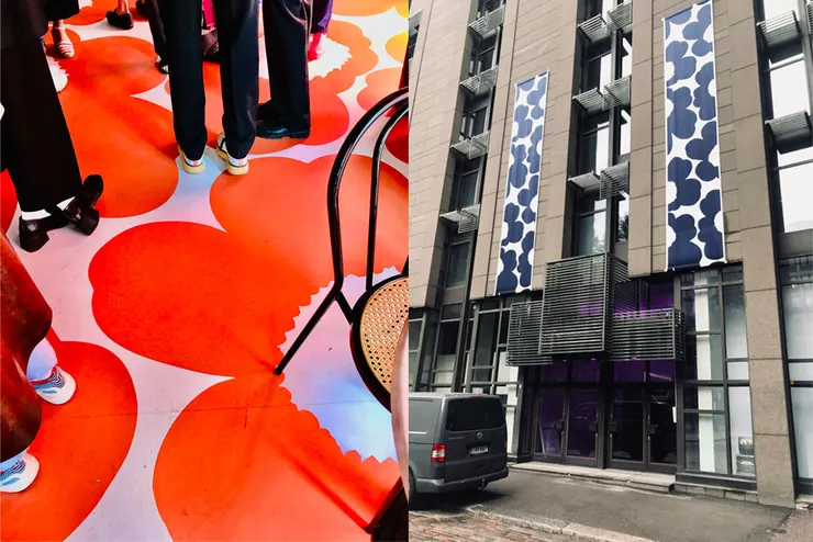 米蘭與赫爾辛基設計周的 Unikko 酒吧的形象設計之別。