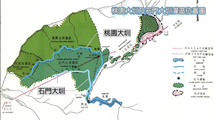 石門大圳灌溉範圍