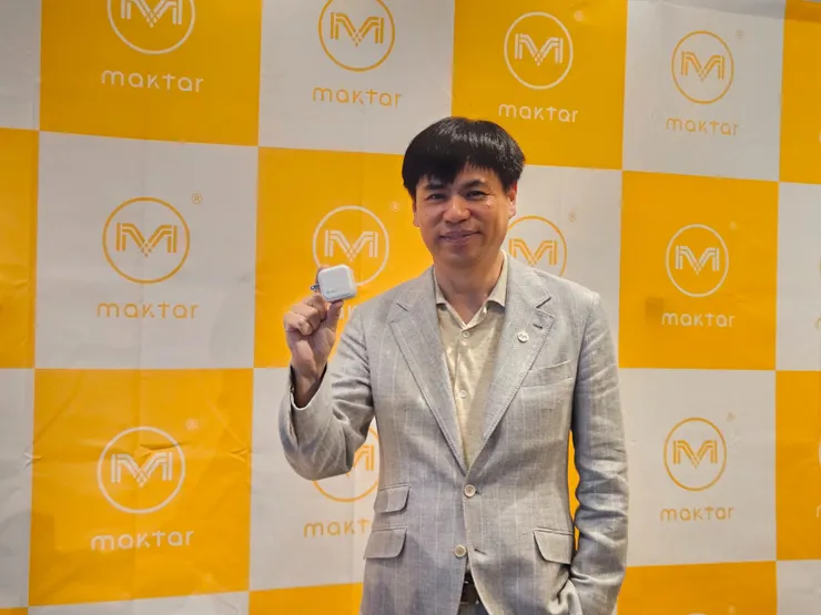 圖說:Maktar創辦人陳良信今年7月於日本東京舉辦新品Qubii Power發表會。(資料來源:Maktar)