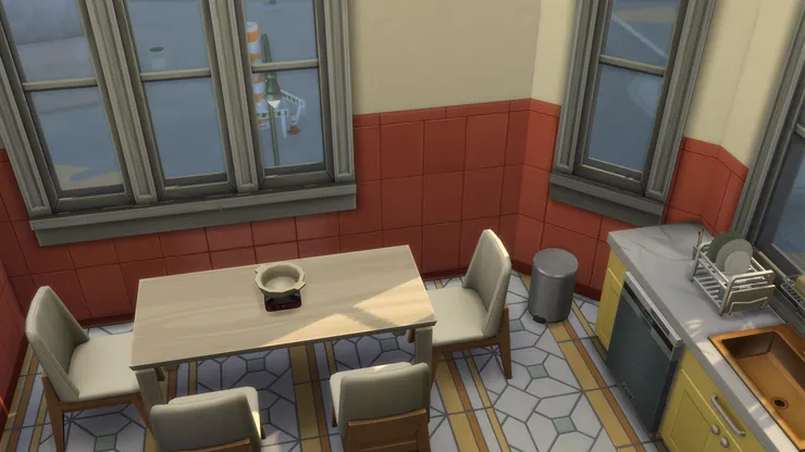 餐桌使用了木質自然風格,毫不花巧。