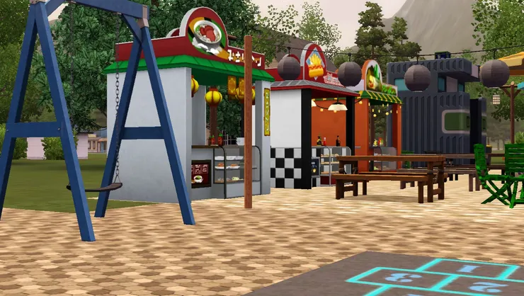 兩個區域的石磚都不同,看得出來嗎?