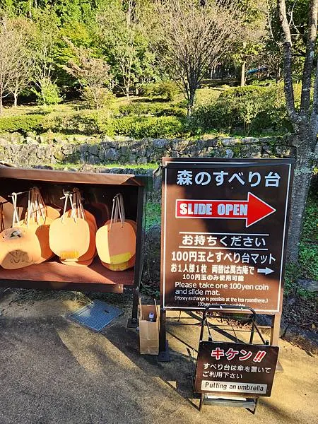 森林溜滑梯一次投幣100日圓