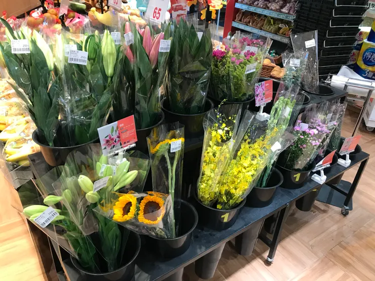 全聯賣的花種類還不少