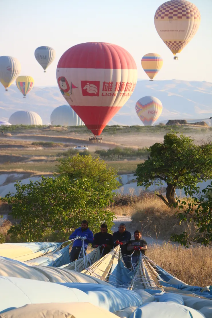 雄獅旅遊的廣告熱氣球，攝影於Cappadocia, Turkey 2023