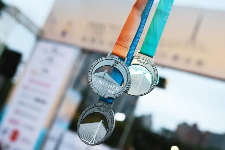 淡江大橋路跑完賽獎牌