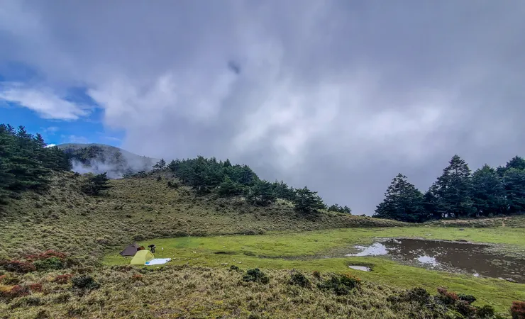 我家門前有小河，後面有山坡示意圖