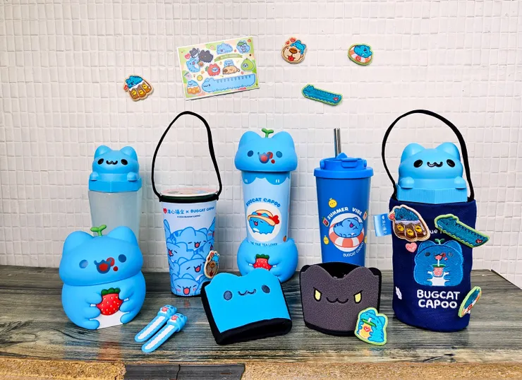 圖說：清心福全與貓貓蟲咖波的聯名商品，每一款都讓粉絲們為之瘋狂。（資料來源：清心福全）