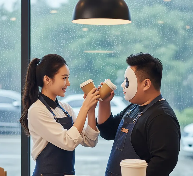 我跟ai說 男生要跟panda一樣可愛，結果變成了熊貓俠!?