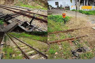 中興二號支線的橫渡線道岔組