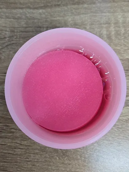 沒辦法上傳影片，只好放一張倒完的照片