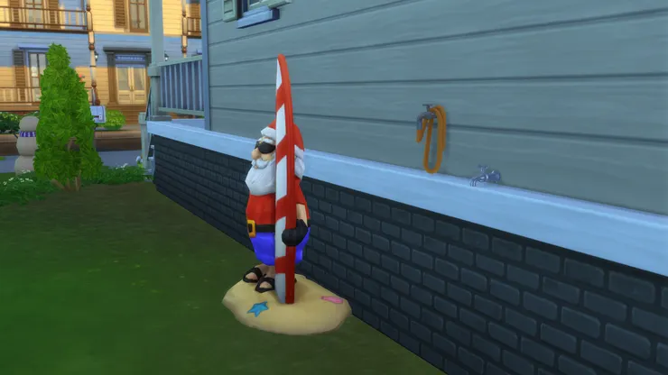 我很注重洗手的設備,後院用來燒烤一定要有水龍頭。