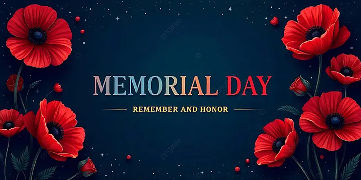罌粟花是Memorial Day的代表。