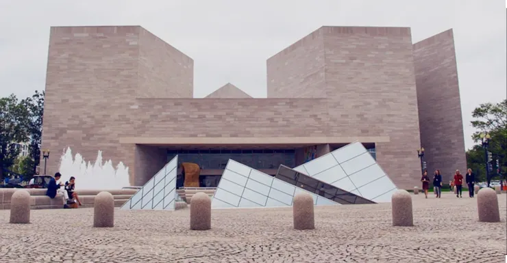 國家美術館（National Gallery of Art）『東樓』是由華裔建築師貝聿銘所設計。