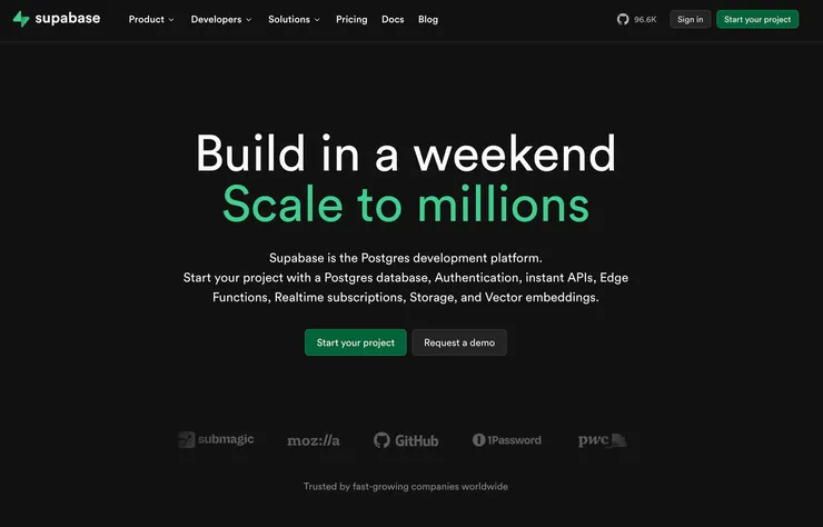 Supabase | The Postgres Development Platform.