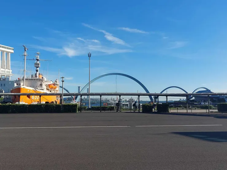 名古屋港的海景，當時天氣非常好，景色非常漂亮