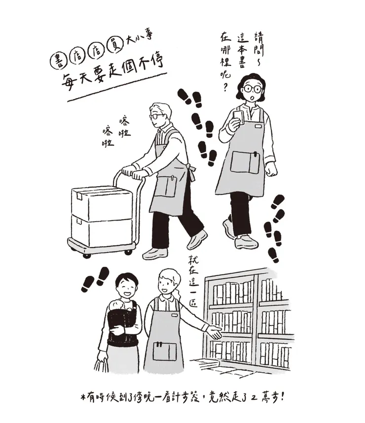 《你好，我是書店員》書中插圖。（幸福文化）