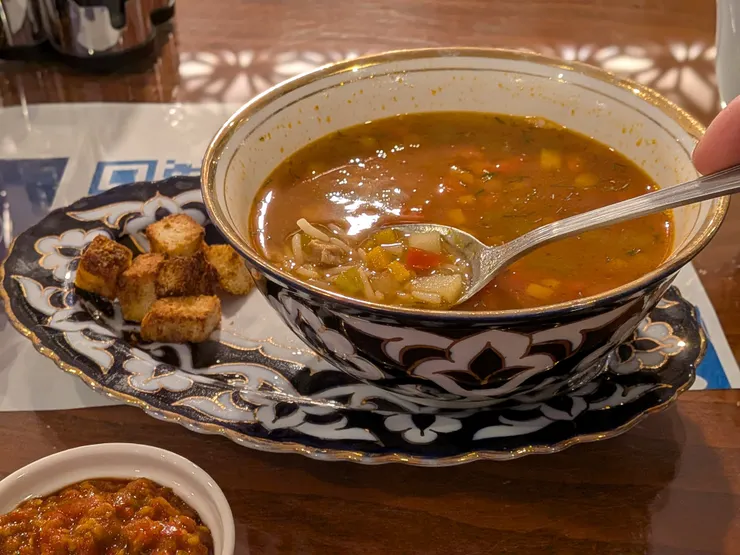 牛肉湯，Photo: Zora @ LAZA Uzbek Restaurant (July 7, 2025)